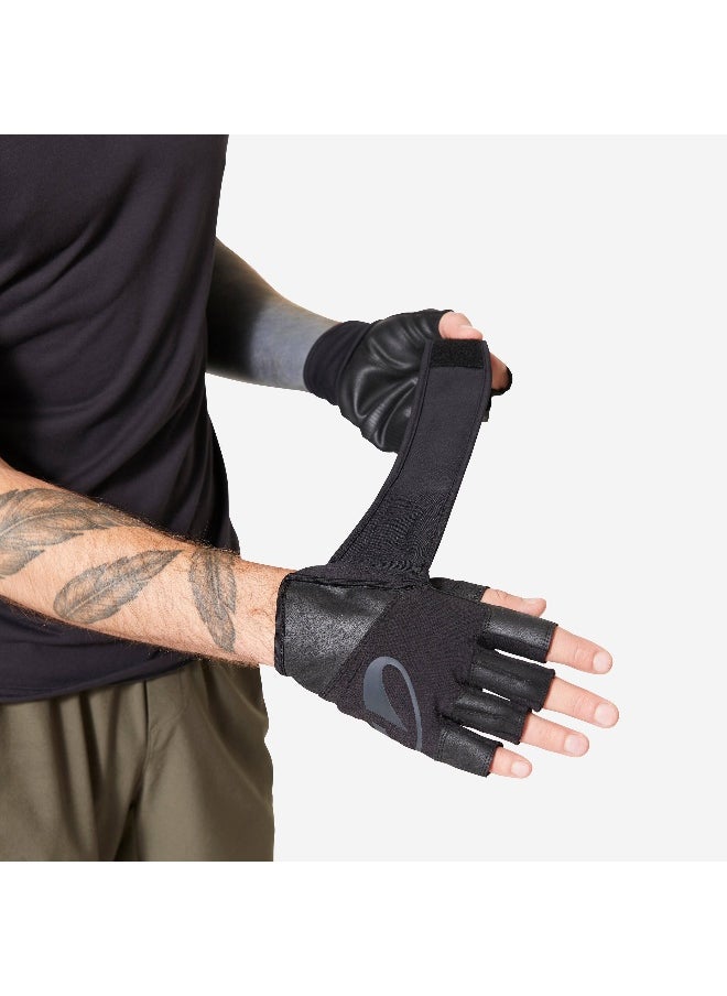 CORENGTH CORENGTH BY DECATHLON,Weight Training Gloves Wrist Support And Grip - Black  - Image 1