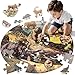 THINKBAY North American Animals Figurines Toys 16PCS Realistic Safari Animals Figures 67PCS 20 Large Woodland Jigsaw Puzzles Toys for Preschool Kids Toddlers Ideal Gift for Toddler - Image 2