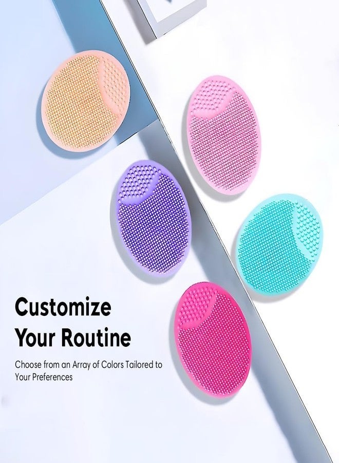 VALKYRIE Silicone Face Scrubber Exfoliator, Soft Face Brush, Facial Cleansing Brush, Acne Blackheads Removing, Acne Pore Pad for Deep Cleaning Skin Care for Girls & Women's (FS LP)