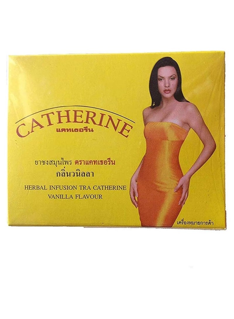 Catherine Herbal Infusion Slimming Diet Weight Loss Laxative Tea Vanilla, 32 Tea Bags