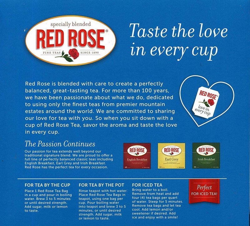 Red RoseTea Bags, 100-Count - Image 2