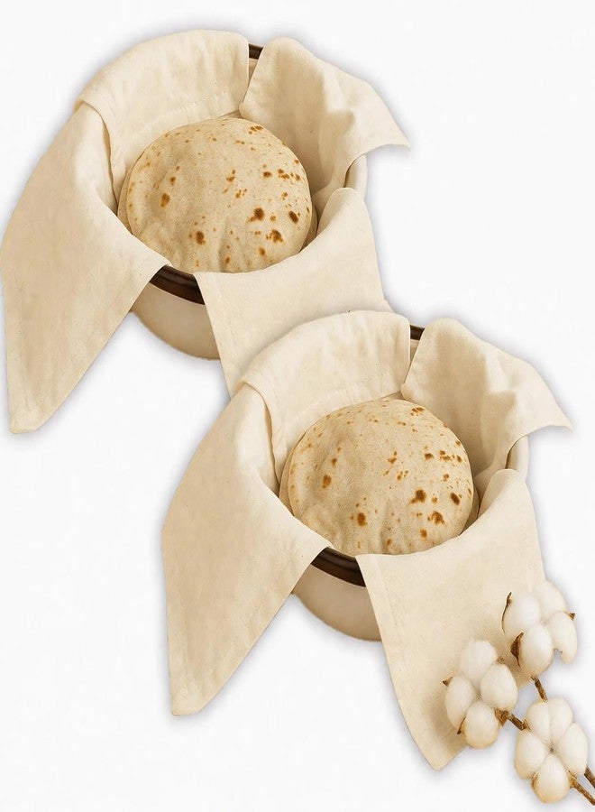 Hometrix Cotton Roti Clothes Wrap with Flaps, Double Layer Cotton Cover for Chapati, Hot Case, Traditional Style Kitchen Chapati Wrap, Muslin Cloth For Chapati Kitchen Roti Cover for Tiffin (4) - Image 1