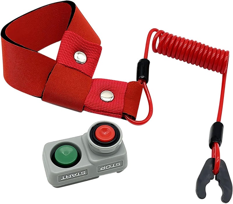 M MATI Safety Tether Lanyard Kill Stop Switch for Kawasaki Jet Ski JS750 SX/SXi/SXI Pro (1992-2002) - Image 2
