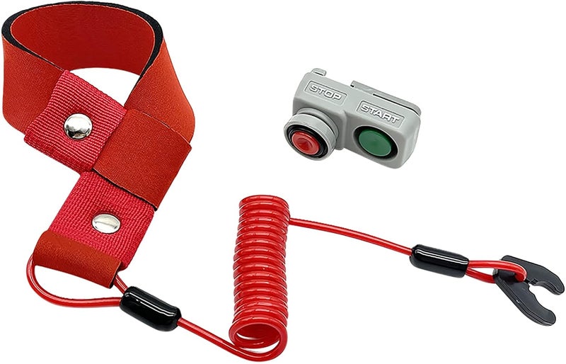 M MATI Safety Tether Lanyard Kill Stop Switch for Kawasaki Jet Ski JS750 SX/SXi/SXI Pro (1992-2002) - Image 1