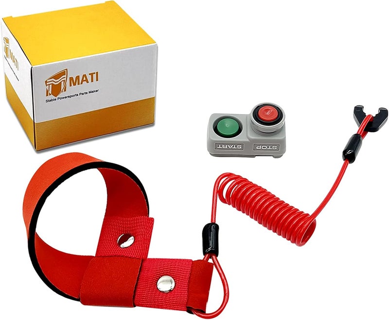 M MATI Safety Tether Lanyard Kill Stop Switch for Kawasaki Jet Ski JS750 SX/SXi/SXI Pro (1992-2002) - Image 5