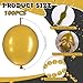 JUSTOTRY Link Balloons 12 Inch 100 Pcs Quick Link Balloon Latex Linking Balloons Connected Linkable Balloon Birthday Wedding Party DecorationsGold - Image 4
