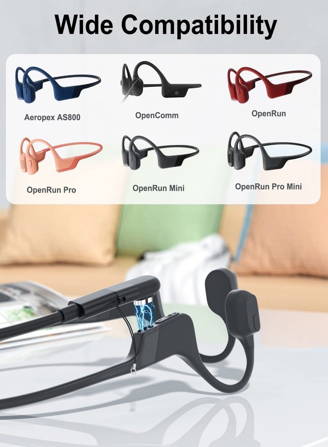 seynli Replacement for Shokz Charging Cable, USB C Adapter for AfterShokz Aeropex/Shokz OpenRun/OpenRun Pro/OpenRun Mini/OpenComm 2/UC, Substitute for Aftershokz Charging Cable - 2 Pack - Image 4