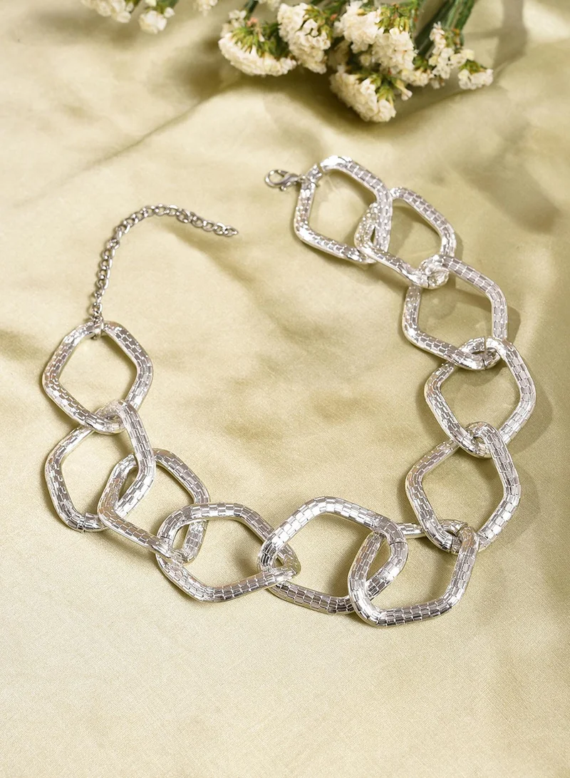 SOHI Contemporary Artificial Chain Necklace Jewellery