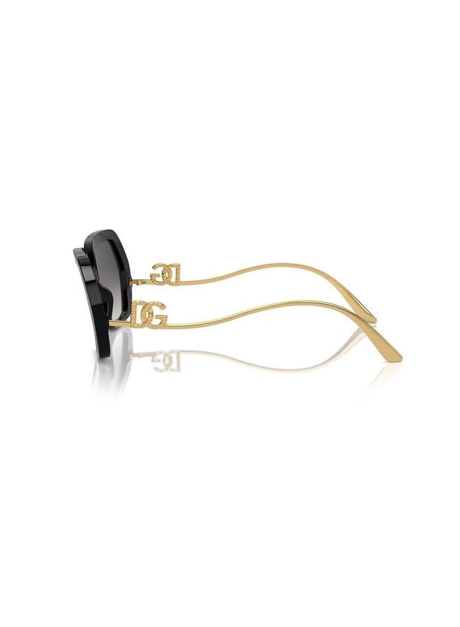 DG Woman IRREGULAR  SUNGLASSES- DG 4468B - lense size:58mm - BLACK - Image 3