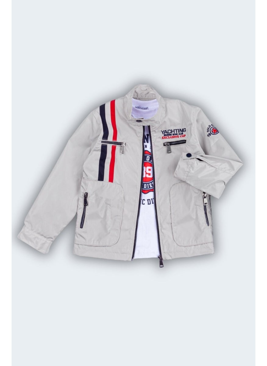 Gold Class Kidswear Double Pocket Zippered Waterproof Boy Jacket 