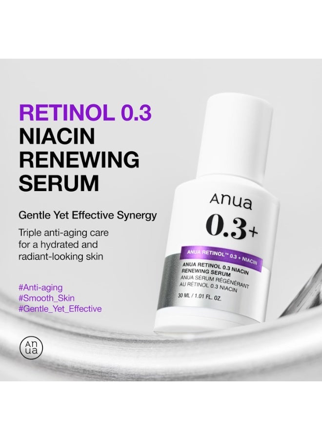 Anua Wonder RETINOL 0.3% + NIACIN RENEWING SERUM 30ml - Image 3