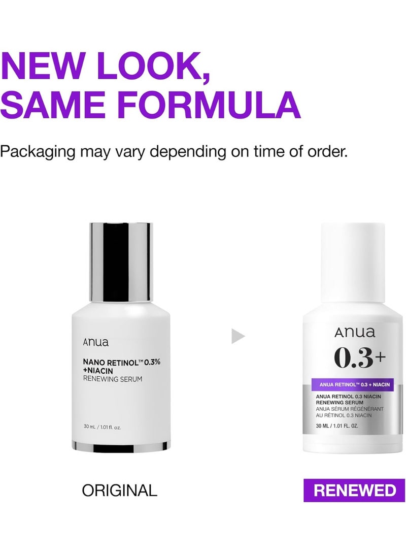 Anua Wonder RETINOL 0.3% + NIACIN RENEWING SERUM 30ml - Image 2