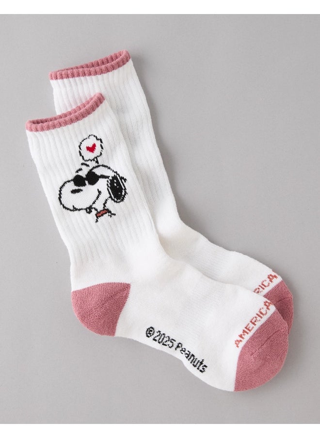 American Eagle AE Snoopy Valentine's Day Crew Socks  - Image 1