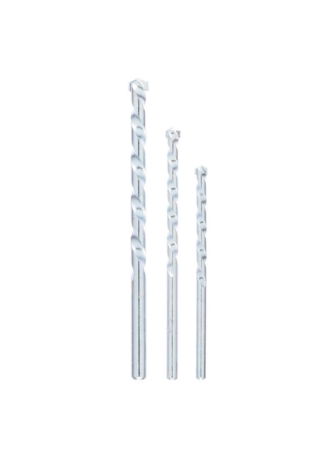 BOSCH 3-Pieces Impact-Resistant Tungsten Carbide Tip Masonry Drill Bit Silver JE2 609 255 458 - Image 2