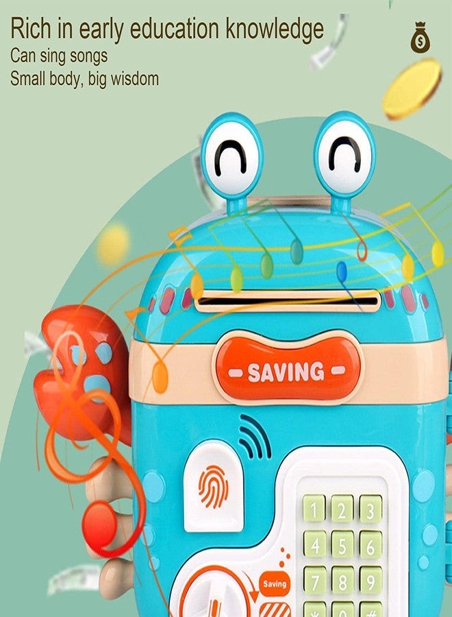 BAREPEPE Electronic ATM Piggy Bank for Kids Money & Coin Box with Password Lock (Blue) - Image 4