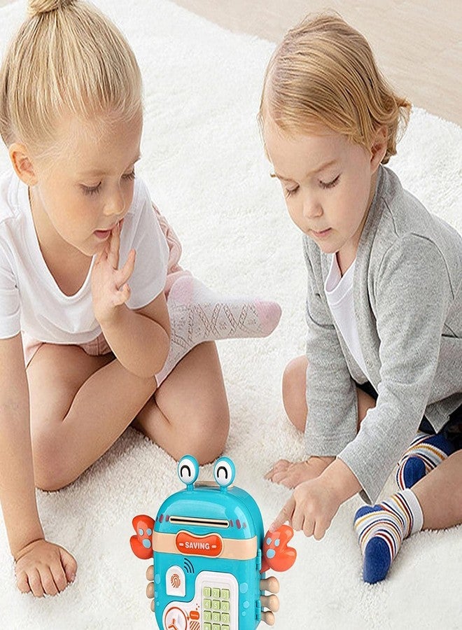 BAREPEPE Electronic ATM Piggy Bank for Kids Money & Coin Box with Password Lock (Blue) - Image 3