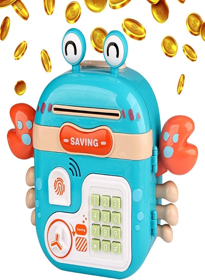 BAREPEPE Electronic ATM Piggy Bank for Kids Money & Coin Box with Password Lock (Blue) - Image 1