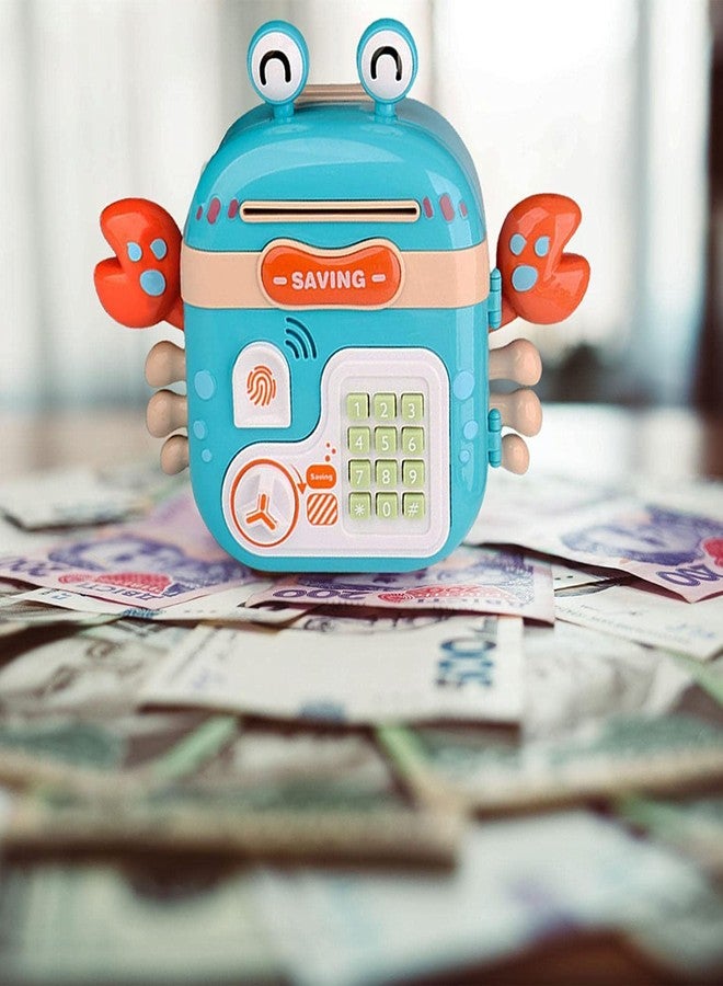 BAREPEPE Electronic ATM Piggy Bank for Kids Money & Coin Box with Password Lock (Blue) - Image 2