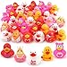 Halovin 36Pc Valentines Day Rubber Ducks Funny Jeeps Ducks for Ducking 2 Bulk Mini Small Rubber DuckiesAdult Kid Holiday Ducky Pool Bathtub Toys Party Favors Classroom Prizes Gifts Stuffers Fillers - Image 2