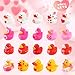Halovin 36Pc Valentines Day Rubber Ducks Funny Jeeps Ducks for Ducking 2 Bulk Mini Small Rubber DuckiesAdult Kid Holiday Ducky Pool Bathtub Toys Party Favors Classroom Prizes Gifts Stuffers Fillers - Image 3