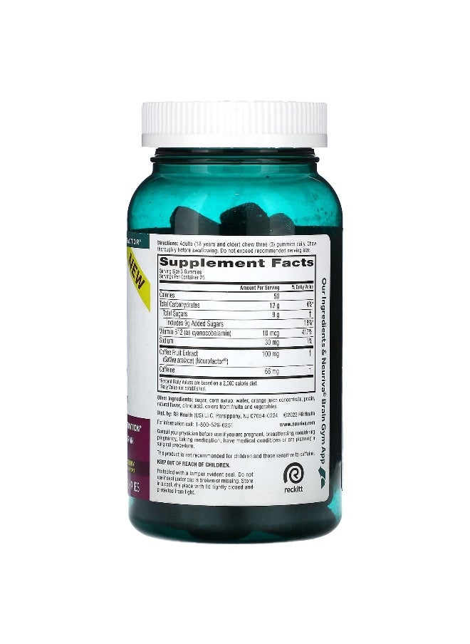 Schiff Schiff, Neuriva, Brain + Energy, Natural Blackberry, 75 Gummies  - Image 2