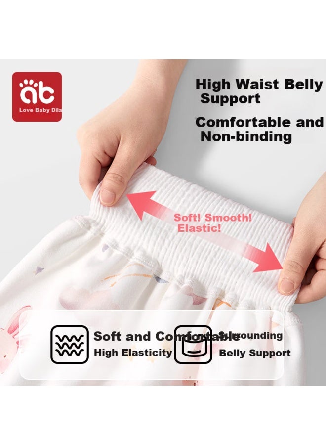 Aibedila Baby Waterproof Cotton Washable Urine Pad Diaper Rabbit M Code - Image 2
