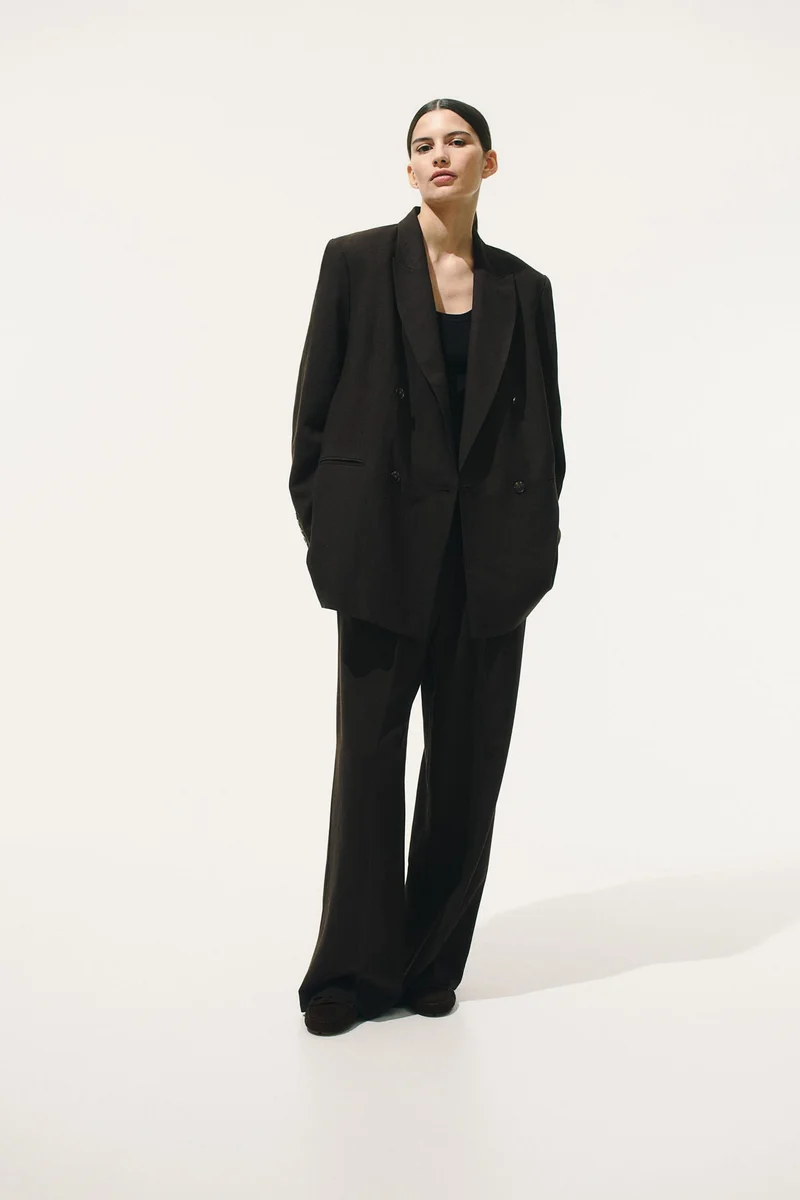 اتش اند ام كنزة من مزيج الكتان