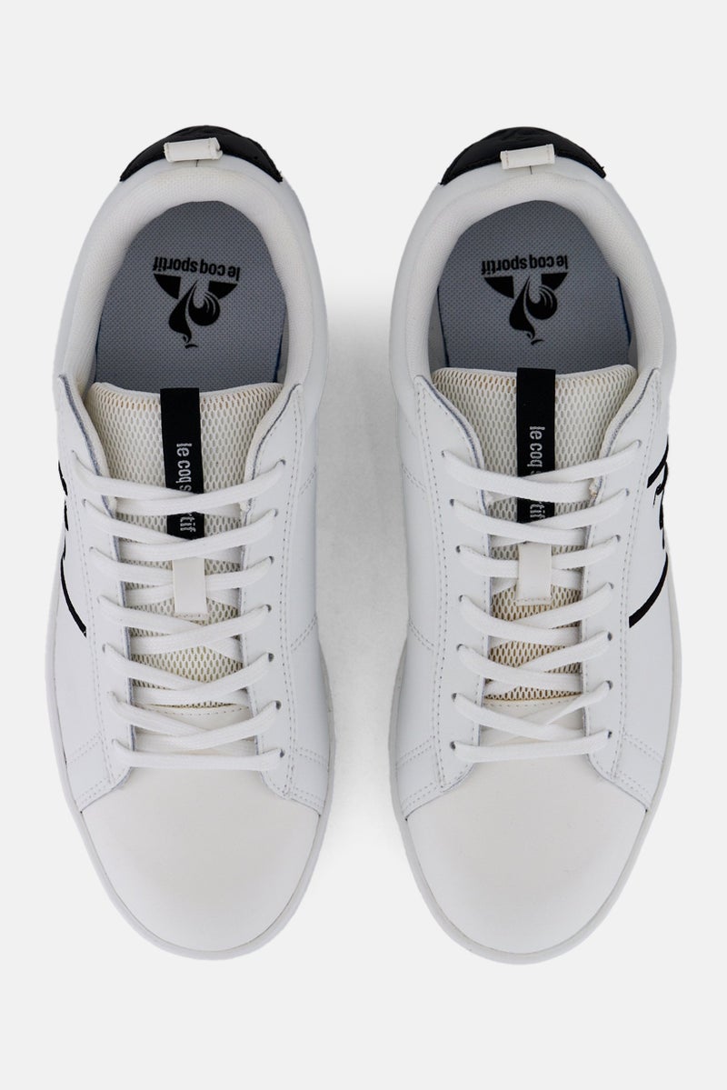 le coq sportif Men Court Classic Lace Up Casual Shoes, White  - Image 4