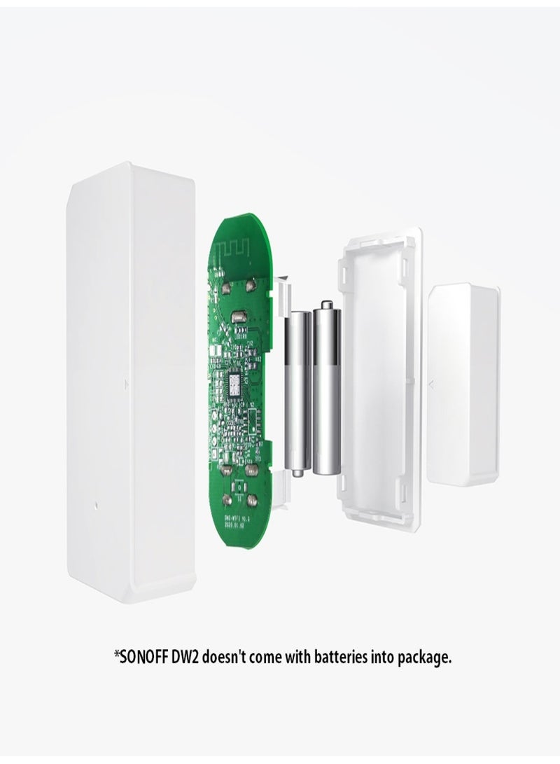 سونوف مستشعر باب ونوافذ لاسلكي SONOFF DW2 مزود بخاصية Wi-Fi مع إشعارات عبر الهاتف ونظام إنذار ضد السرقة وحساس حركة للمنزل مع تطبيق - Image 5