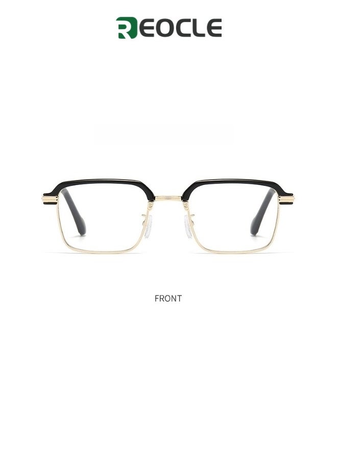 REOCLE - Multifocus Reading Glasses Progressive Multifocal Reader Anti Blue Light Computer Frame Eyeglasses Multi Focus Transition Eyeglasses - Image 1