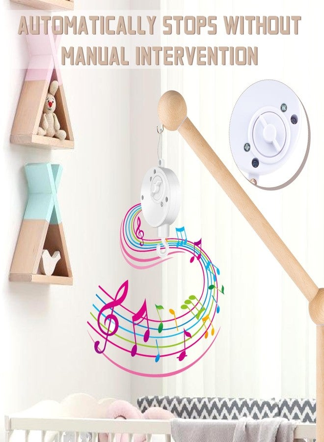 YSSPPOY Crib Mobile Arm with Rotating Music Box, Wooden Mobile Holder for Crib, 23 Inch Baby Mobile Arm for Infant Bedroom Hanging - Image 4