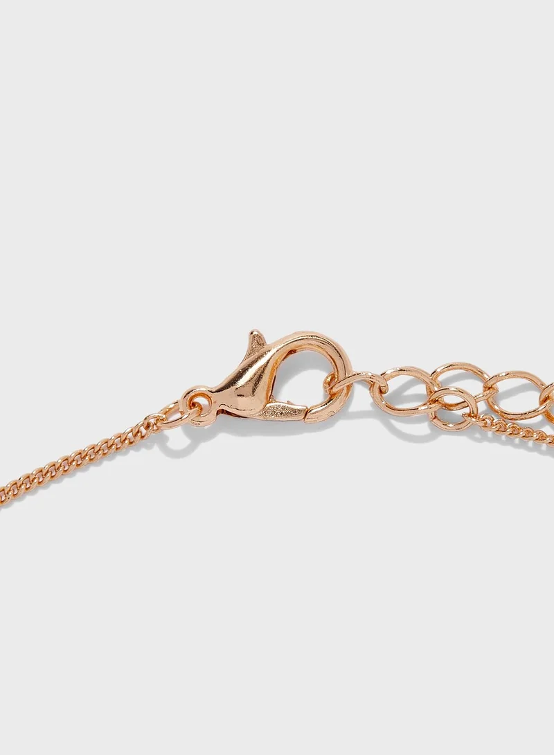 FOREVER 21 Happy Pendant Necklace