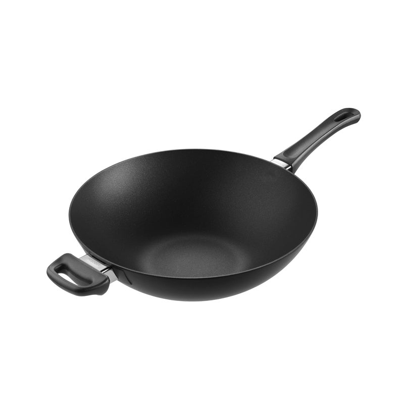 SCANPAN USA Inc Scanpan Classic 12-1/2-Inch Wok, 12.5", Black - Image 1
