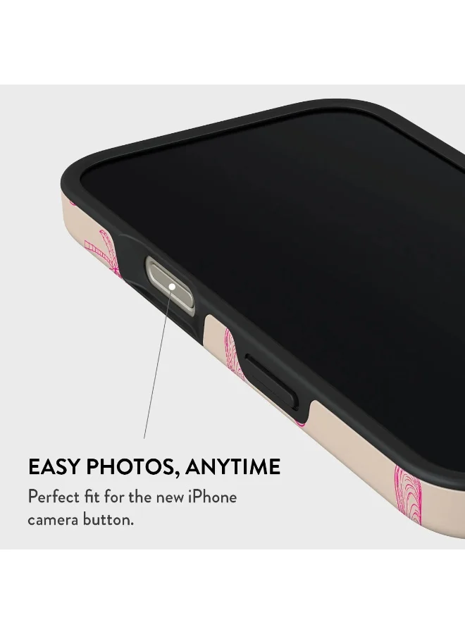 بورجا جراب iPhone 16 Pro Max، قطعتان من الغلاف الصلب + جزء داخلي من مادة TPU، ممتص للصدمات، يمكن الوصول إلى جميع المنافذ، إطار مرتفع لحماية الشاشة والكاميرا، طباعة عالية الجودة لا تتلاشى أبدًا، يرجى الشاطئ