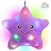 WEWILL 9 LED Twinkle Star Soft Plush Toys Glowing Stuffed Star Light up Plush with Colorful Night Lights Birthday Valentines Gift for Toddler KidsPurple - Image 3