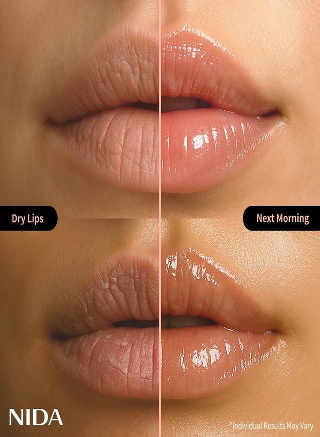 NIDA Overnight Lip Mask - Very Berry | Intense Hydration & Plumping Sleeping Mask for Dry, Chapped Lips | 0.7 oz., 20g - Image 4