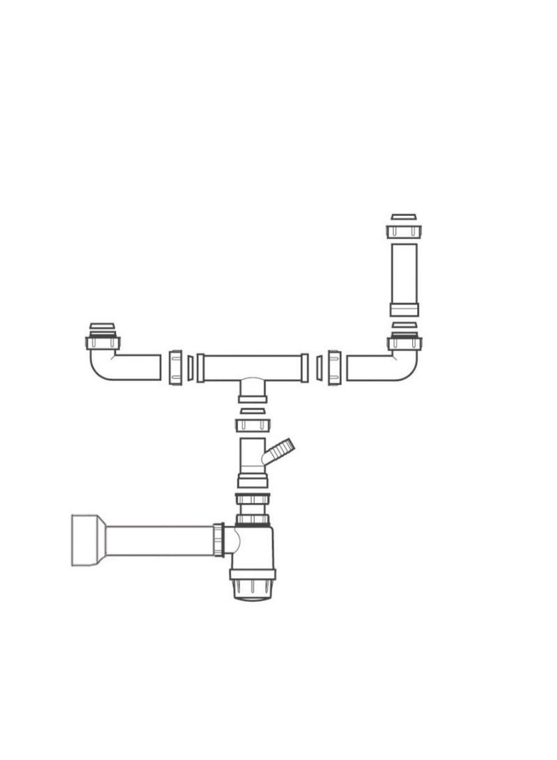 تجهيزات حوض المطبخ ذو الحوضين