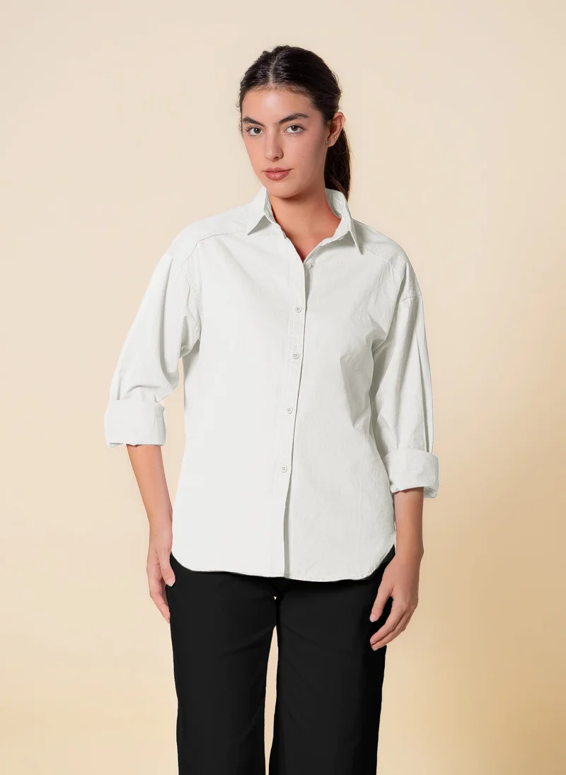 SHAPES COTTON BLEND SHIRT
