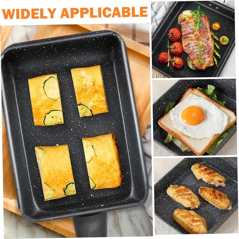 Comal para Tortillas, Nonstick Pancake Griddle Stovetop with Handle Even Heat Cast Iron Grill Pan Lightweight Flat Pan for Eggs, Bacon, Breakfast 7.5×6in Stove Top Griddle - Image 3