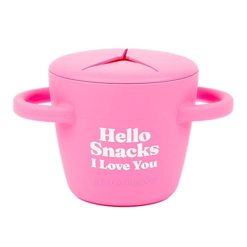 Snack Cups for Toddlers by Bella Tunno Silicone Spill Proof Food Container with Lid Babies Kids 612 Months Hello Snacks