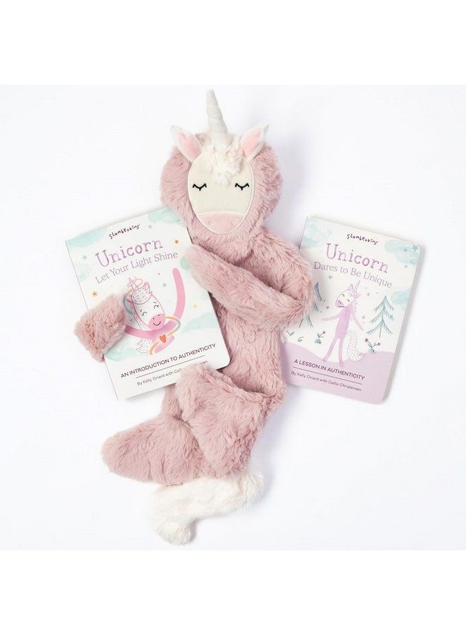 Slumberkins مجموعة كاملة من دمى سليبريكنز يونيكورن و 2 كتاب لوحي | تعزز الأصالة والثقة والصداقة الصحية | أدوات اجتماعية عاطفية للأعمار من 0 وما فوق (دمية يونيكورن + 2 كتاب لوحي) - Image 1