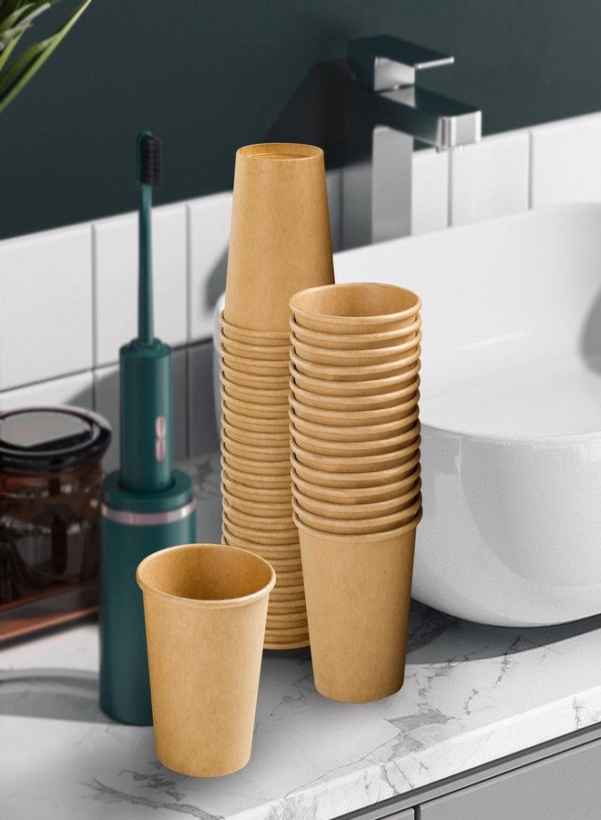 Clawsoff 300 Pack 3 oz Paper Cups, Disposable Kraft Small Bathroom Cups 3 Ounce, Hot/Cold Beverage Cups for Home, Kitchen, Party - Image 5