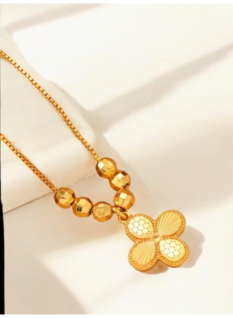 GOLDMAX 21k Gold Plated Necklace For Women Adjustable Size - Image 5
