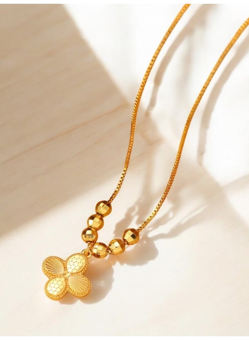 GOLDMAX 21k Gold Plated Necklace For Women Adjustable Size - Image 3