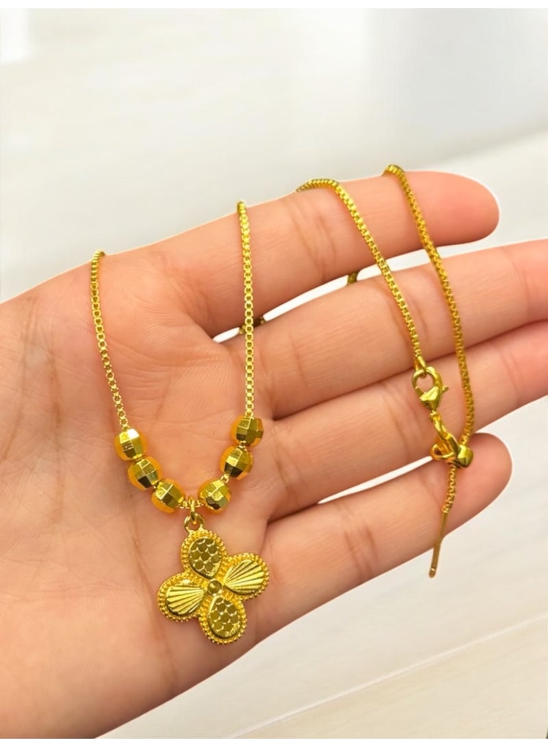 GOLDMAX 21k Gold Plated Necklace For Women Adjustable Size - Image 2