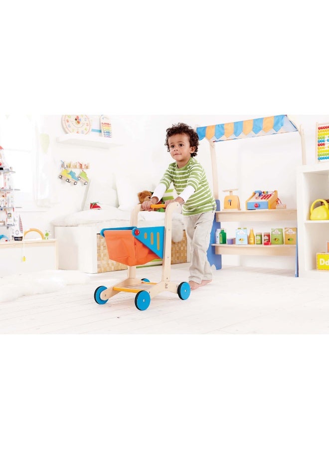 Hape عربة تسوق (برتقالي/أزرق) - Image 3
