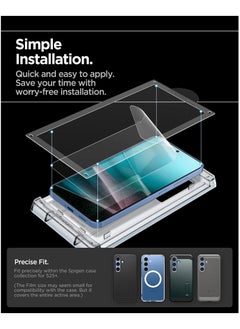 Spigen Spigen Elite Shield HD for Samsung Galaxy S25 PLUS Screen Protector (2025) [1 Pack] - Case Friendly Flexible Film  - Image 4