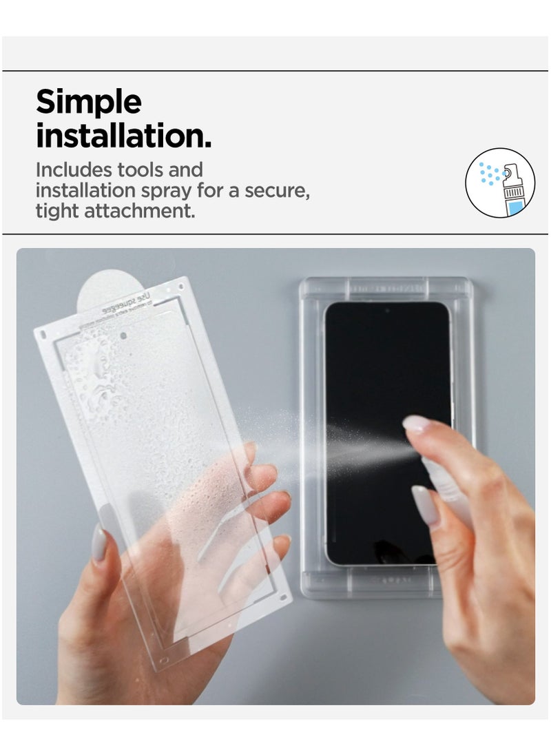 Spigen Spigen Elite Shield HD for Samsung Galaxy S25 PLUS Screen Protector (2025) [1 Pack] - Case Friendly Flexible Film  - Image 3