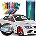 F & B LED LIGHTS LED LIGHT 12 by 48 inches Self Adhesive Shiny Chameleon Headlights Tail Lights Fog Lights Film Sheet Sticker Tint Vinyl Film 12 X 48 Bright Purple - Image 2