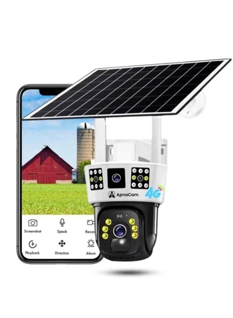 SUKILO 4G Solar Powered Security Camera with SIM Card Slot and Battery Backup – Outdoor Wireless Surveillance Camera, Motion Detection, Night Vision, 2-Way Audio, Waterproof - Image 1